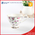 European style ceramic coffee tea set with spoon